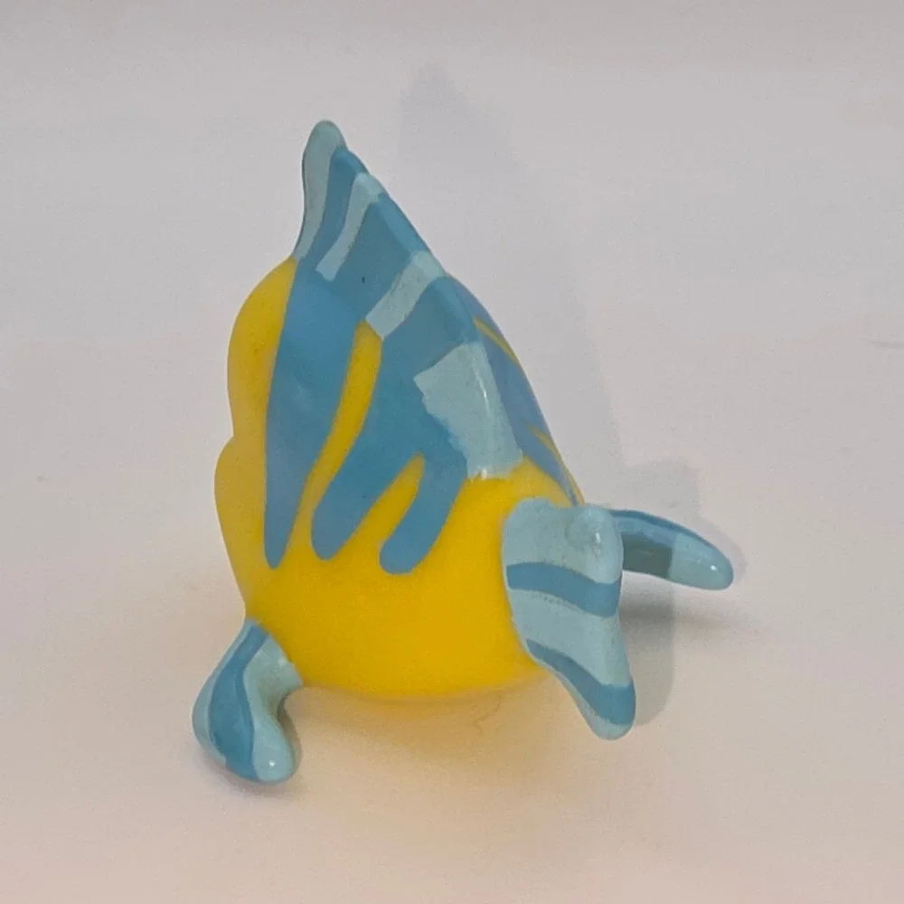Disney Flounder 80s-90s Toy Small Yellow Blue Fair Condition Little Mermaid